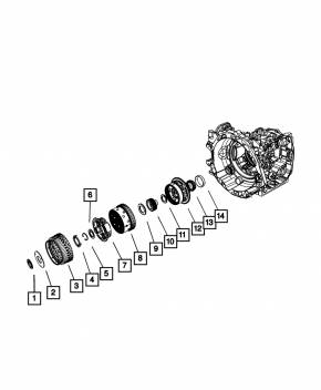 Блок передач АКПП в сборе Dodge Journey 11-19 3.6 AWD