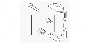 Suport etrier frână față dreapta pentru Audi A3 8V 15-20, 312/25mm