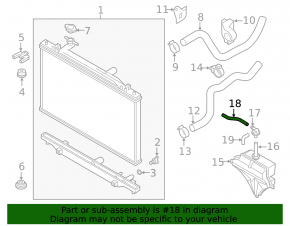 Патрубок охлаждения Mazda 6 14-17 2.0, 2.5