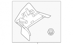 Ornamente arc stânga pentru Mazda CX-50 23-25 negru
