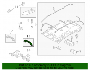 Ручка потолка задняя левая Mazda CX-50 23-26 серая