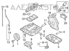 Полуподдон масляный Audi A6 C7 16-18 3.0T CREC