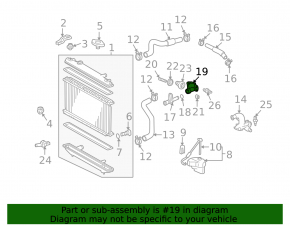 Корпус термостата Lexus RX300 RX330 RX350 RX400h 04-09