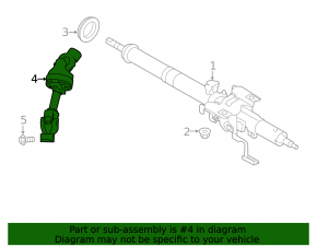 Рулевой карданчик Subaru Outback 20-23