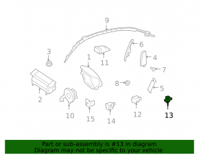 Senzor airbag usa dreapta Mercedes W164 ML