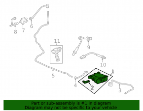 Канистра с углем абсорбер GMC Terrain 18-21 LYX, LTG