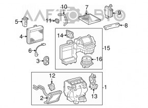 Печка в сборе Toyota Avalon 05-06
