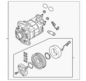 Компрессор кондиционера Volvo XC60 18-21 T5, T6