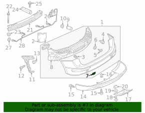 Заглушка буксировочного крюка заднего бампера левая Audi Q5 8R 09-17