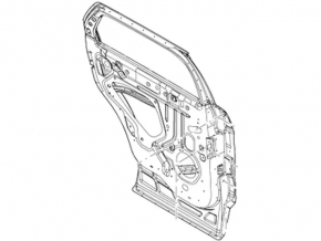 Ușa goală din spate, stânga, pentru Ford Explorer 11-19