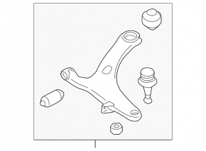 Braț de control inferior față stânga Subaru Impreza WRX GH 08-11 2.5T
