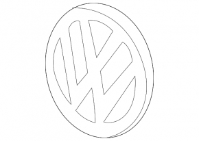 Эмблема решетки радиатора grill VW Tiguan 18-21