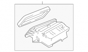 Корпус печки голый верхняя часть Audi A6 C7 12-18
