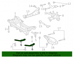 Suport cadru spate dreapta pentru Lexus CT200h 11-17