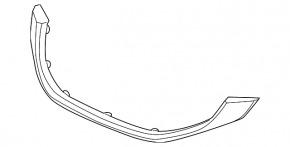 Молдинг решетки радиатора Honda Civic 11-15 2013-15, without si