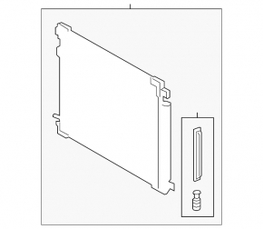 Radiator condensator aer condiționat Lexus ES300h 19-26