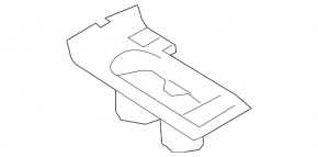 Накладка центральной консоли с подстаканникими Subaru Impreza WRX GH 09-14 черная