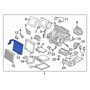 Испаритель Ford Escape MK3 17-19 с датчиком