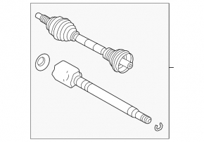 Tracțiune punte față stânga pentru Land Rover Range Rover Sport 13-22