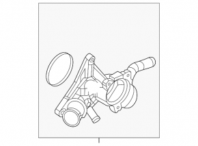 Корпус термостата Mazda CX-50 23-26 2.5