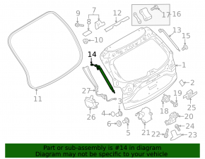Амортизатор двери багажника левый Mazda CX-50 23-26 электро