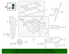 Крышка маслозаливной горловины Toyota Sienna 21-26