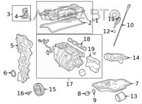 Крышка маслозаливной горловины Toyota Sienna 21-26