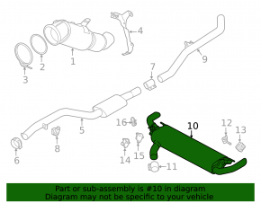 Глушитель задняя часть бочка BMW X5 G05 19-23 3.0T