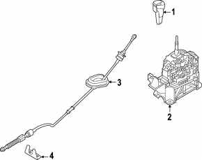 Шифтер КПП Nissan Sentra 20-24