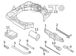 Домкрат Audi Q3 83A 19-25