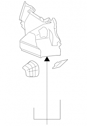 Capotă arc stânga Lexus GS450h 06-11 neagră
