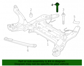 Болт крепления переднего подрамника задние 2шт BMW X1 F48 16-22 55мм