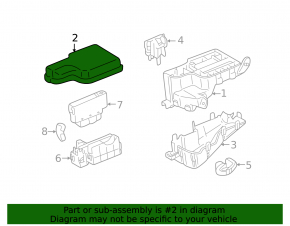 Крышка блока предохранителей подкапотная Toyota Sienna 17-20