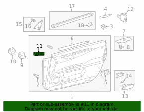 Кнопки памяти сидения переднего правого Lexus ES300h ES350 13-18