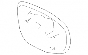 Element oglindă dreapta Lexus GS 14-19