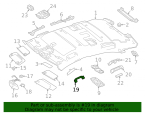 Ручка потолка передняя левая Mercedes H247 GLA 20-26 черная