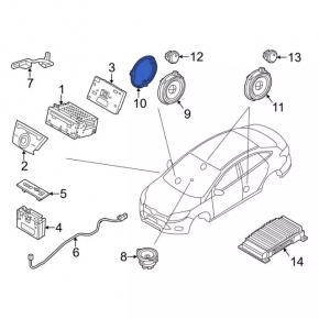 Динамик передней панели Ford C-max MK2 13-18 Sony 8 Ом