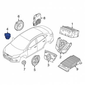 Динамик передней панели Ford C-max MK2 13-18 Sony 8 Ом