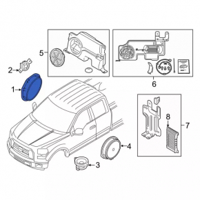 Динамик передней панели Ford C-max MK2 13-18 Sony 8 Ом