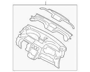 Торпедо передняя панель без AIRBAG Mazda CX-7 06-09