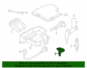 Датчик положения распредвала VW Passat b7 12-15 USA 2,5