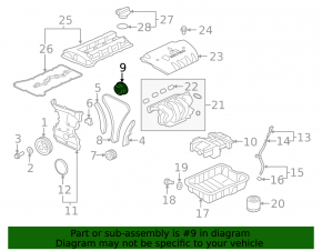 Шестерня распредвала Mitsubishi Outlander 14-16 2.4 4J12