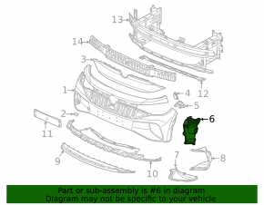 Кронштейн переднего бампера правый Volkswagen ID.4 21-22