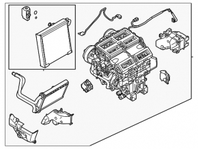 Печка в сборе Nissan Rogue 22-26 us built