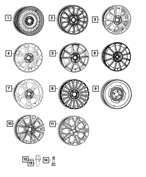 Диск колесный R15 Fiat 500 12-17 железка