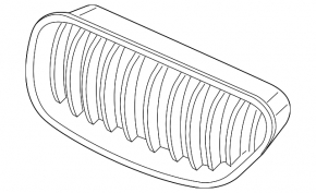 Решетка радиатора grill правая BMW 6 F06 F12 12-15 дорест