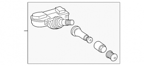 Senzor de presiune roată Mercedes W246 B250e 16-17 433MHz
