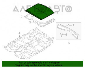 Пол багажника Mazda CX-5 13-14 черн