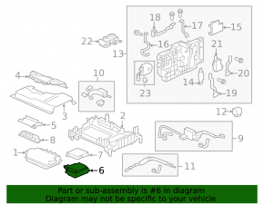 CONVERTER ASSY., DC-DC 12V Honda CRZ 11-12