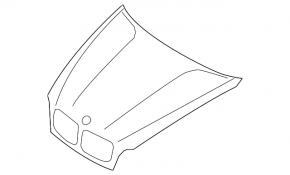 Capota goală BMW X5 X6 E70 E71 07-13 din aluminiu nou, neoriginal